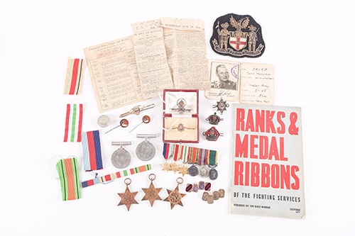 A Second World War group of five medals awarded to Lieutenant Jack Houghton Baker