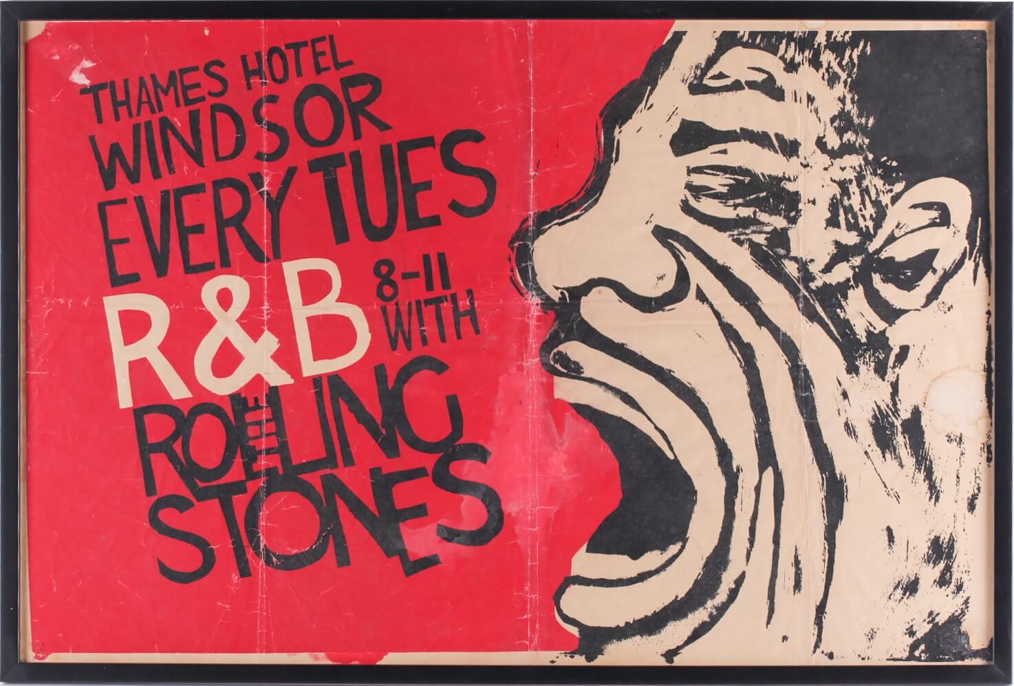 An Early 60's Rolling Stones Promotional Poster