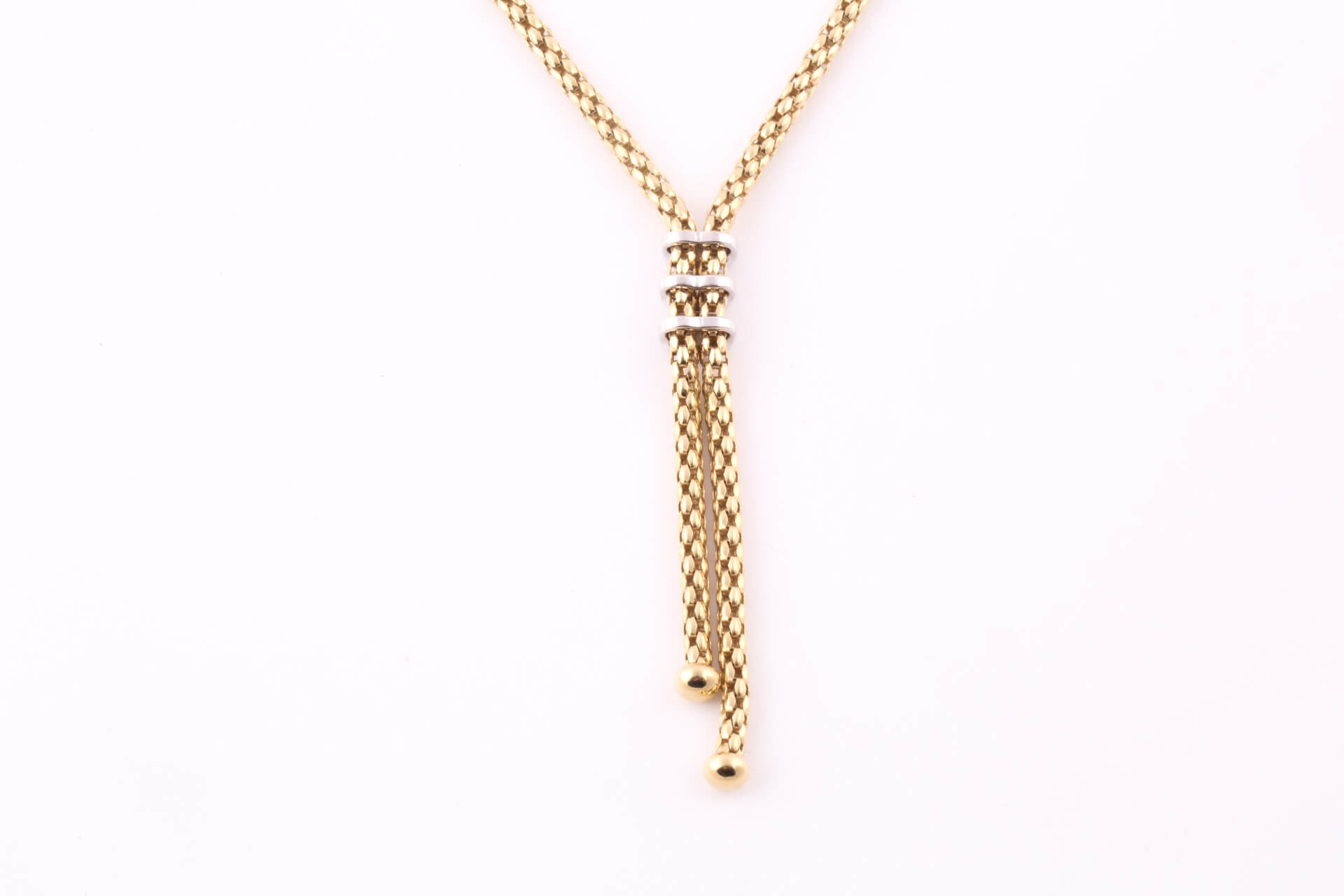 Fope, Italy. An 18ct yellow gold necklace