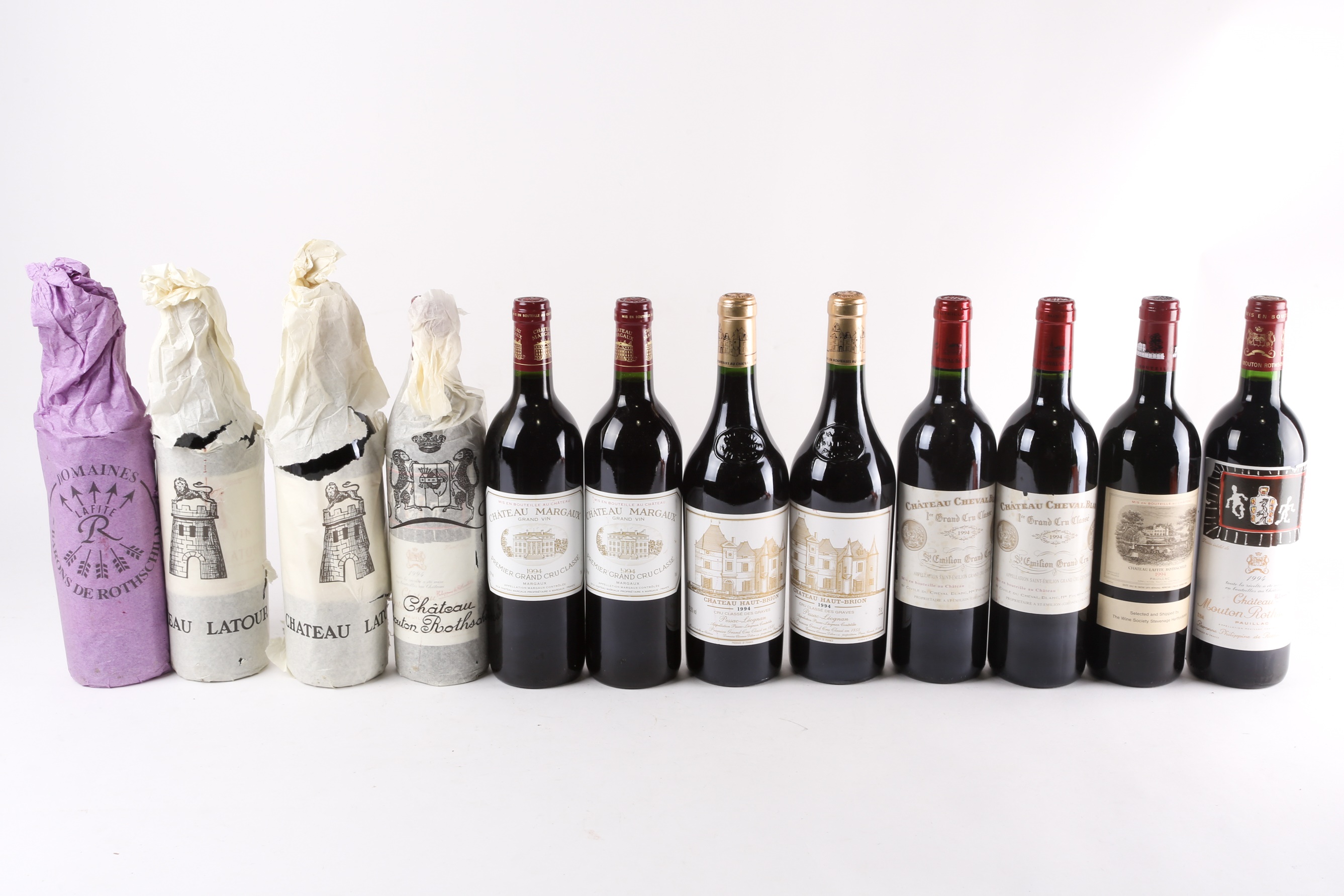 A mixed case of wine, twelve bottles in shipping case