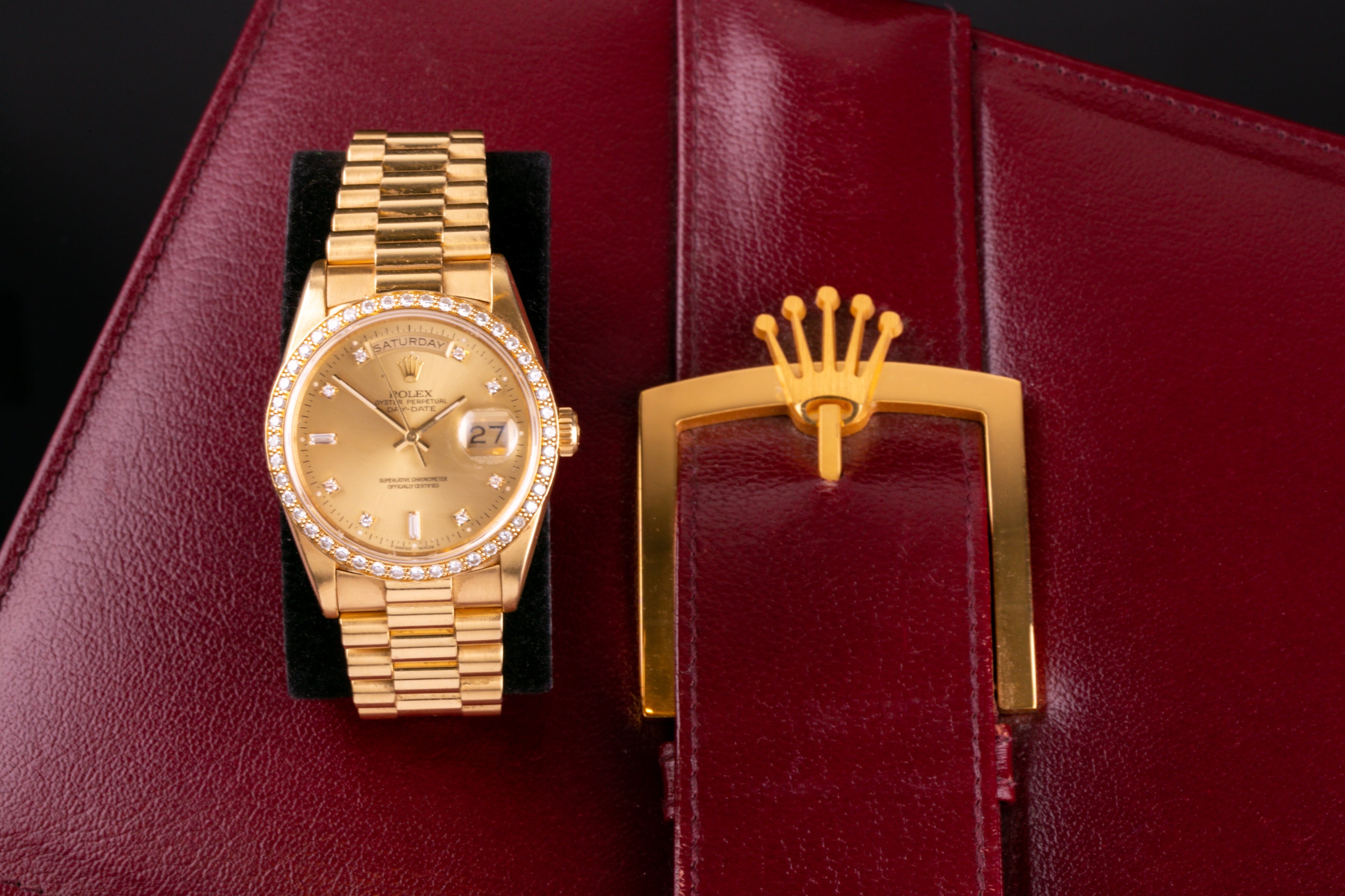 A 36mm Rolex Day-Date in 18ct yellow gold