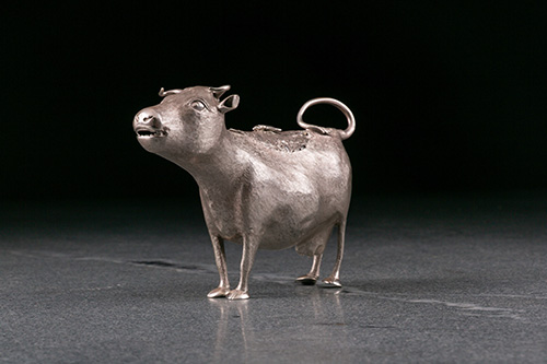 A George III silver cow creamer