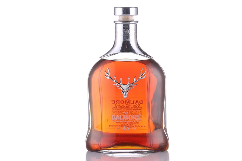 A bottle of Dalmore 45 Year Old Highland Single Malt Scotch Whisky