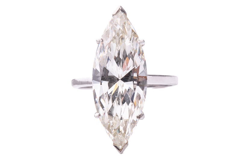 A large diamond solitaire ring