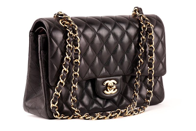 Chanel A double flap classic handbag