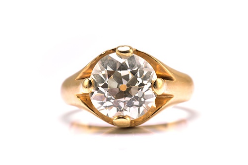 Diamond belcher ring 
