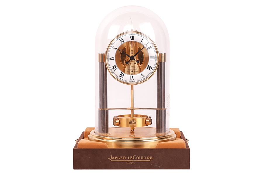 Jaeger Le Couture, a scarce 150th anniversary Atmos Anniversary Clock