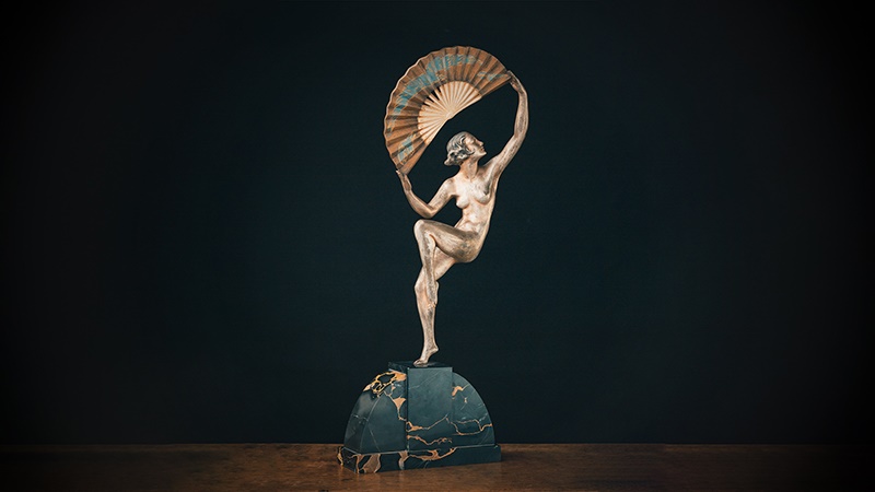Marcel Bouraine (1886 - 1948) 'Dancer with fan'