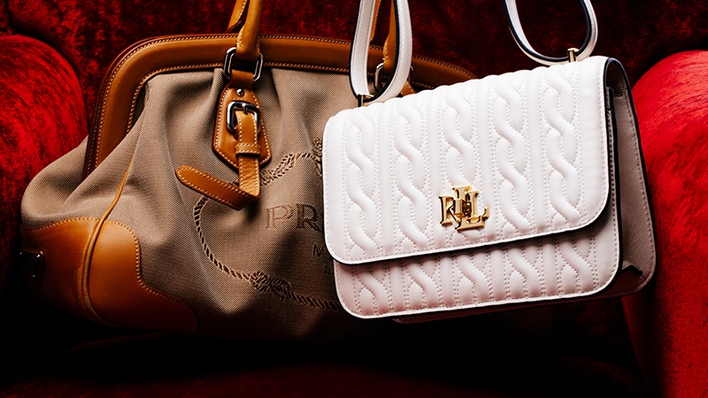 Prada and Ralph Lauren Handbags