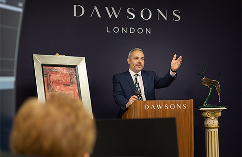 Auctioneer Selling at the Rostrum