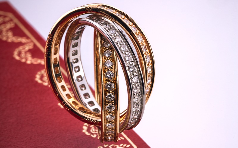 Cartier Trilogy Ring Hanging
