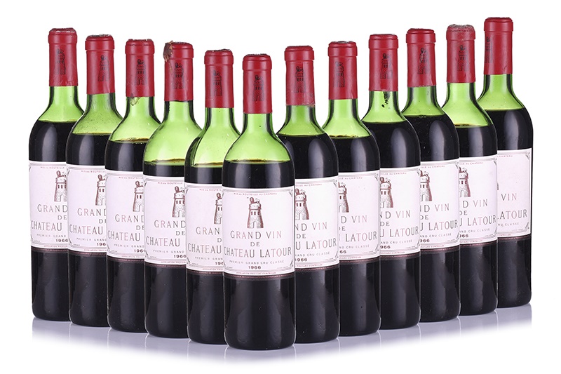 Twelve bottles of Chateau Latour Pauillac