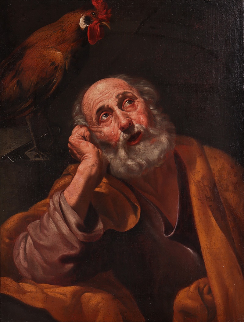 Follower of Jusepe di Ribera (Spanish 1588/91-1652) THE PENITENT SAINT PETER