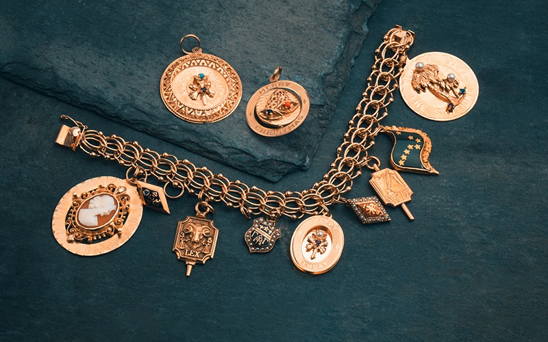 Gold Charm Bracelet