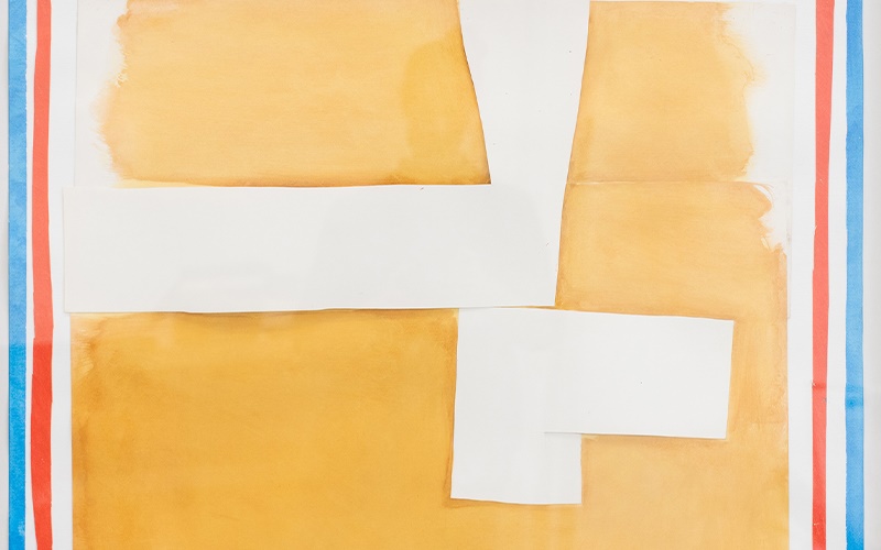 Sandra Blow Abstract Study in Ochre