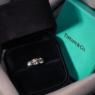 Tiffany & Co diamond ring with box