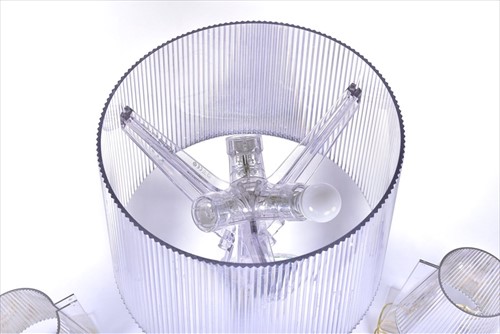 Lot 311 - A large Kartell 'Bourgie' clear plastic lamp...