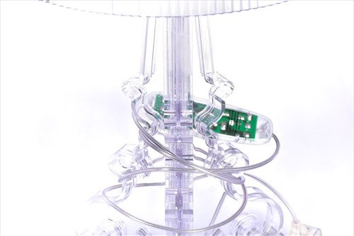 Lot 311 - A large Kartell 'Bourgie' clear plastic lamp...