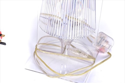 Lot 311 - A large Kartell 'Bourgie' clear plastic lamp...