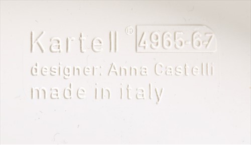 Lot 26 - Anna Castelli Ferrieri for Kartell:...