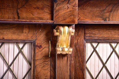 Lot 10 - A reproduction Regency style mahogany...