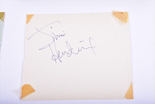 Lot 329 - Jimi Hendrix: an autograph book containing two...