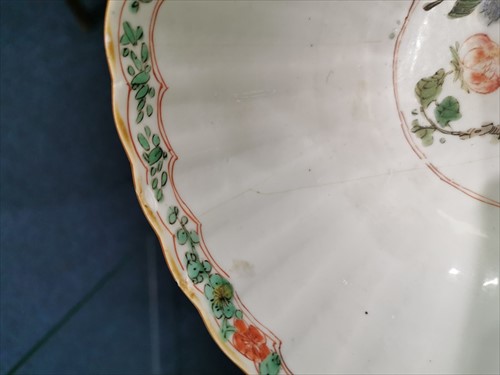 Lot 166 - A Chinese Famille Verte bowlÂ  decorated with...