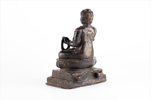 Lot 169 - A Japanese Meiji bronze model of Fudo Myo-o...