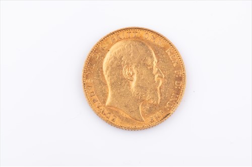 Lot 276 - An Edward VII full sovereign dated 1910.