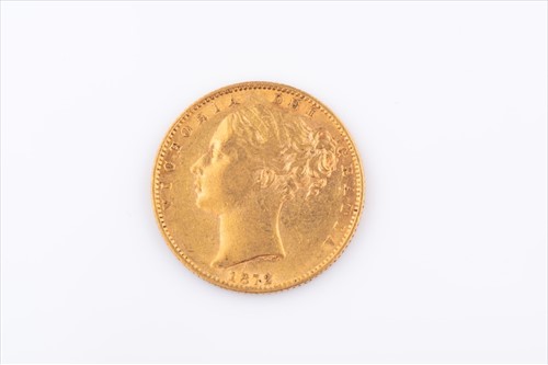 Lot 278 - A Queen Victoria Young Head sovereign with...
