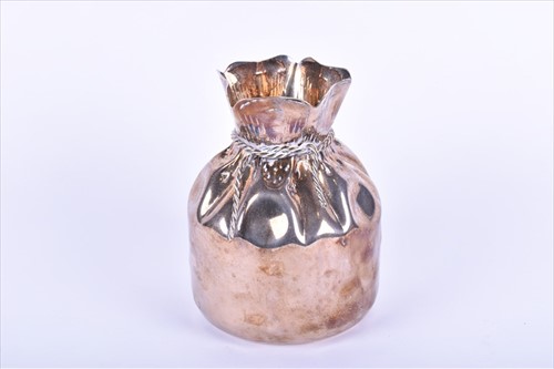 Lot 462 - A Continental silver plated novelty vase...