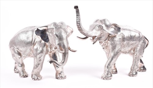 Lot 430 - A pair of large realisticallyÂ modelled filled...