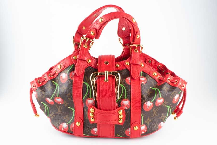 louis vuitton cherry purse red handle
