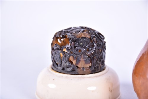 Lot 191 - A Chinese Qing dynasty ivory and tortoiseshell...