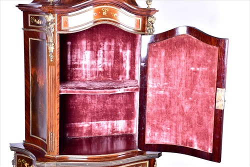 Lot 2 - A Louis XV style Vernis Martin cabinet on...