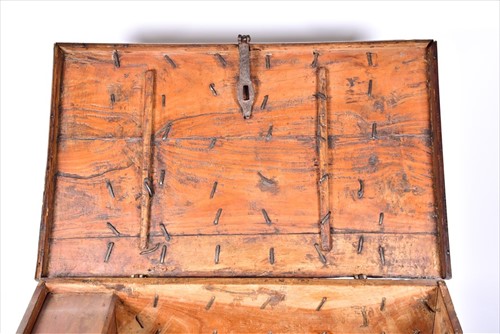 Lot 23 - A late 19th century Continental hardwood and...