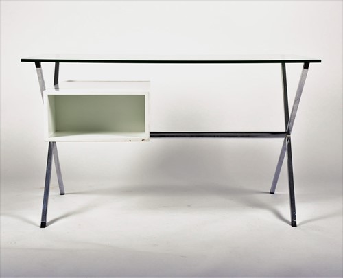 Lot 51 - Franco Albini: a lacquered wood, steel and...
