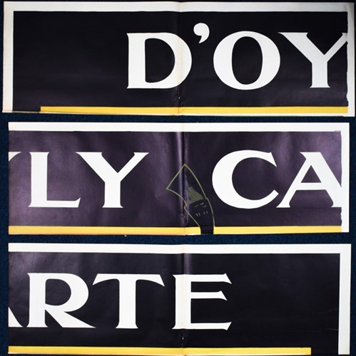 Lot 284 - A rare D'Oyly Carte Opera Company large...