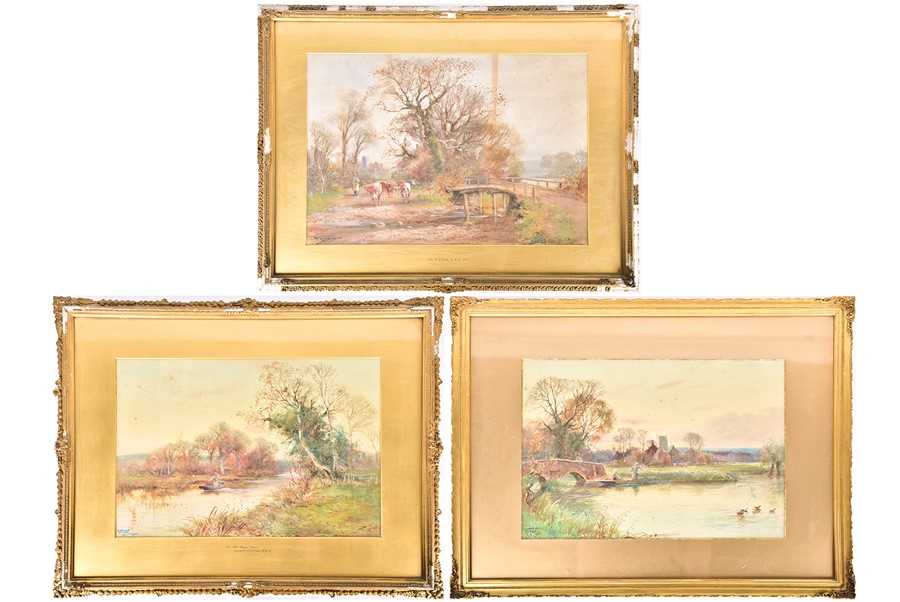 Lot 143 - Henry Charles Fox (1855-1929) British three...