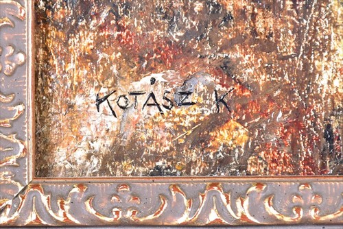 Lot 146 - Karol Kotasz (1872-1941) Hungarian a scene of...