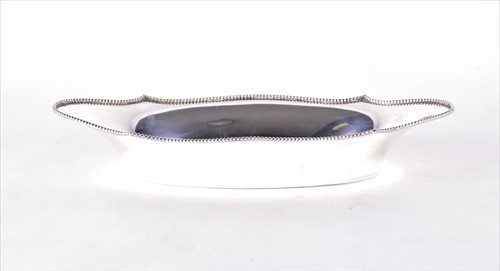 Lot 448 - An Austro-Hungarian silver dish of boat form...