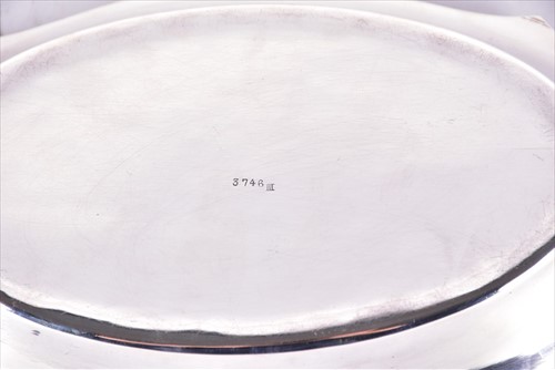 Lot 448 - An Austro-Hungarian silver dish of boat form...