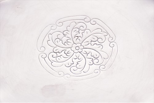 Lot 448 - An Austro-Hungarian silver dish of boat form...