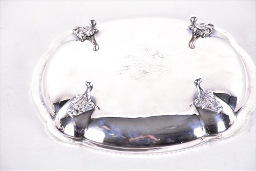 Lot 448 - An Austro-Hungarian silver dish of boat form...