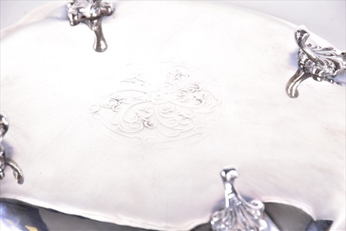 Lot 448 - An Austro-Hungarian silver dish of boat form...