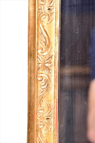 Lot 69 - A George II style gilt gesso mirror c.1880,...