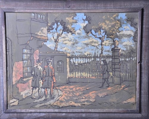 Lot 152 - An original section of backdrop from the 1942...