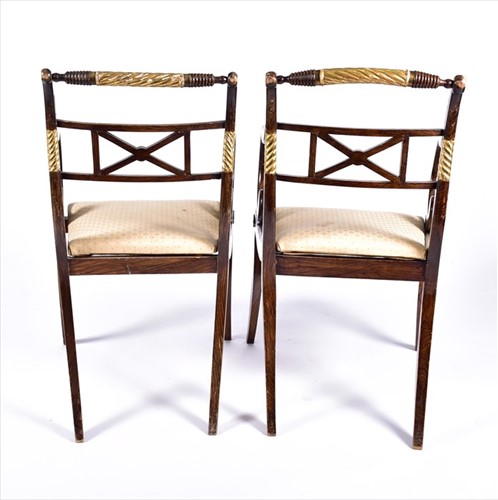 Lot 44 - A suite of eight Regency styleÂ simulated...