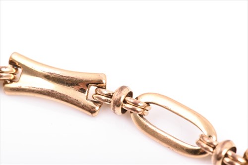 Lot 502 - A 14ct yellow goldÂ bracelet (a/f),Â broken...