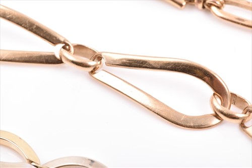Lot 502 - A 14ct yellow goldÂ bracelet (a/f),Â broken...